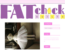 Tablet Screenshot of fatchickquilts.com